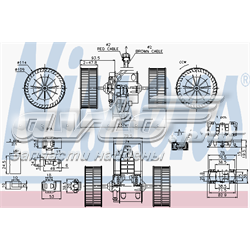 87117 Nissens Motor de ventilador de forno (de aquecedor de salão)