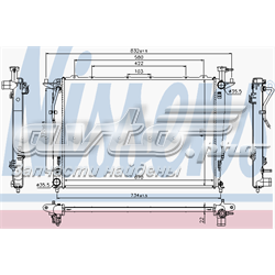253102B400 Hyundai/Kia Radiador de esfriamento de motor