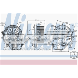 87060 Nissens Motor de ventilador de forno (de aquecedor de salão)