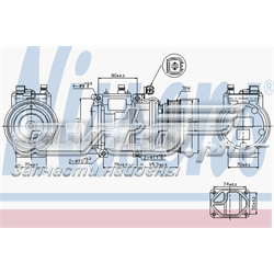 Compressor de aparelho de ar condicionado Nissens 89186