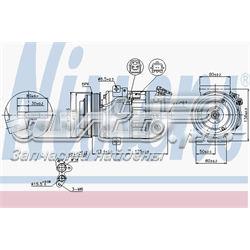 Compressor de aparelho de ar condicionado Nissens 89394