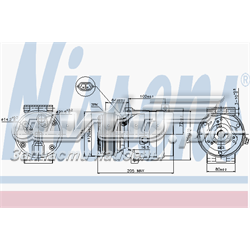 Compressor de aparelho de ar condicionado Nissens 89435