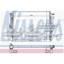 65297 Nissens Radiador de esfriamento de motor