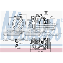 Compressor de aparelho de ar condicionado Nissens 89210