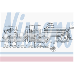 Compressor de aparelho de ar condicionado 89257 Nissens