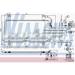 Radiador de aparelho de ar condicionado GK2G61480J Mazda