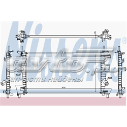 Radiador de esfriamento de motor Nissens 69237