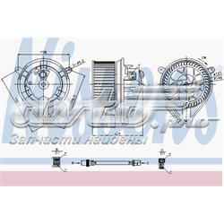 Motor de ventilador de forno (de aquecedor de salão) Nissens 87081