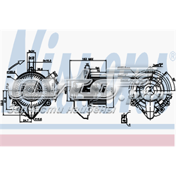 87131 Nissens Motor de ventilador de forno (de aquecedor de salão)