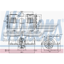 87133 Nissens Motor de ventilador de forno (de aquecedor de salão)