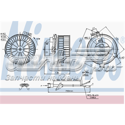 Motor de ventilador de forno (de aquecedor de salão) Mercedes 1248200142