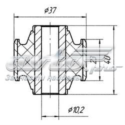 Bloco silencioso do pino de apoio traseiro 52622SM4014 Honda