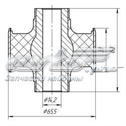 Bloco silencioso dianteiro do braço oscilante inferior Metalcaucho 02153 preço, a partir de 8,62 USD