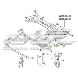 NS0639 Polycraft Bloco silencioso dianteiro do braço oscilante inferior
