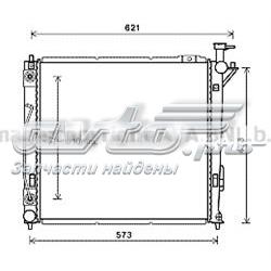 Radiador de esfriamento de motor 253102B900 Hyundai/Kia