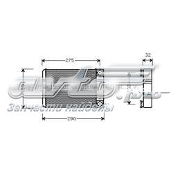 Radiador de forno (de aquecedor) A203830016164 Mercedes