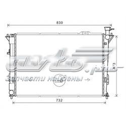 53167 NRF Radiador de esfriamento de motor