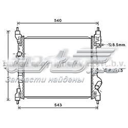 Compre 95423942 General Motors Radiador de esfriamento de motor