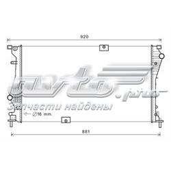 2140000Q2G Nissan/Infiniti Radiador de esfriamento de motor