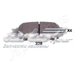 PP228AF Japan Parts Sapatas do freio traseiras de disco