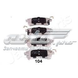 PP104AF Japan Parts Sapatas do freio traseiras de disco