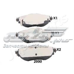 PA2000AF Japan Parts Sapatas do freio dianteiras de disco