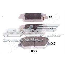 PAK27AF Japan Parts Sapatas do freio dianteiras de disco