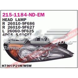 Luz direita 89006453 Nissan/Infiniti