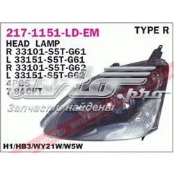 Luz direita Honda 33101S5TG62 preço, a partir de 123,15 USD