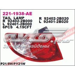 Compre 924102B000 Hyundai/Kia Lanterna traseira esquerda externa