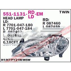 Luz esquerda 7700427874G Renault (RVI)
