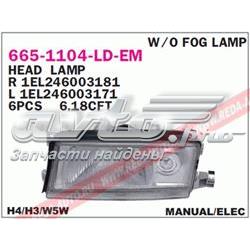 Luz direita SK0204913 Prasco