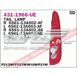 Lanterna traseira esquerda Ford 6S6113A603AD