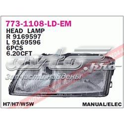 Luz direita Volvo V70 I LV ao melhor preço