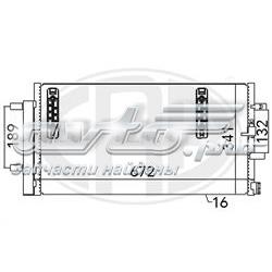 Radiador de aparelho de ar condicionado 4G0260403Q VAG