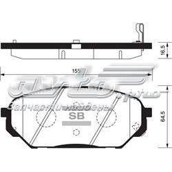 Sapatas do freio dianteiras de disco Hyundai/Kia 581013JA01 preço, a partir de 41,67 USD