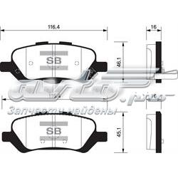PP2003AF Japan Parts Sapatas do freio traseiras de disco
