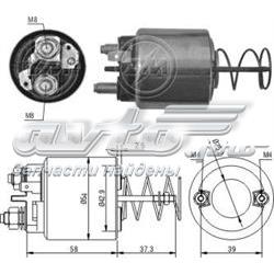 Relê retrator do motor de arranco 182462 VALEO