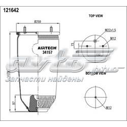 1DK21A4 Phoenix Coxim pneumático (suspensão de lâminas pneumática) do eixo
