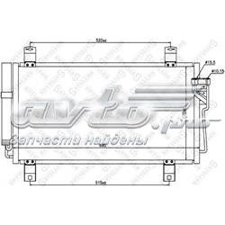 Radiador de aparelho de ar condicionado GS1D61480C Mazda