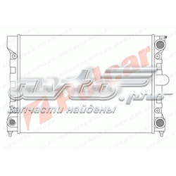 Radiador de esfriamento de motor 191121253M VAG