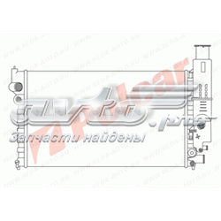 Radiador de esfriamento de motor 570108A3 Polcar