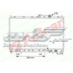 Radiador de esfriamento de motor MB890506 Mitsubishi