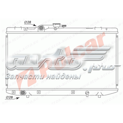 Radiador de esfriamento de motor 1640011350 Toyota