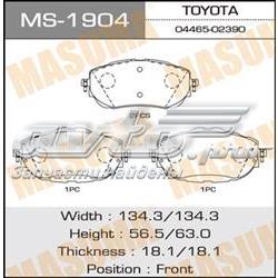 Sapatas do freio dianteiras de disco Toyota 446502390 preço, a partir de 27,72 USD