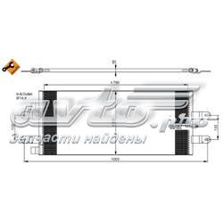1921284 Scania Radiador de aparelho de ar condicionado