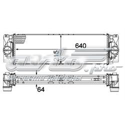 Radiador de intercooler A9065010201 VAG