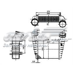 Radiador de intercooler NRF 30138A