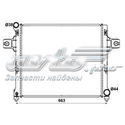 55116858AA Chrysler Radiador de esfriamento de motor