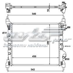 Radiador de esfriamento de motor General Motors 95423942 preço, a partir de 97,05 USD